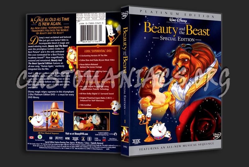 Beauty and the Beast dvd cover