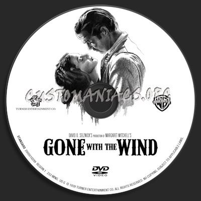 Gone With The Wind dvd label