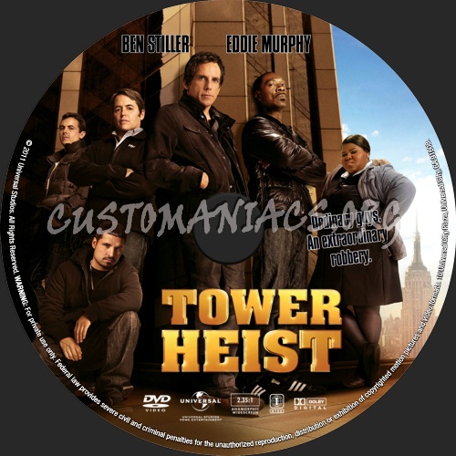 Tower Heist (2011) dvd label
