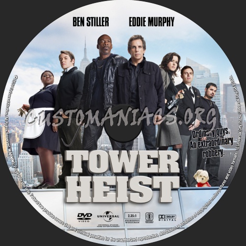 Tower Heist (2011) dvd label