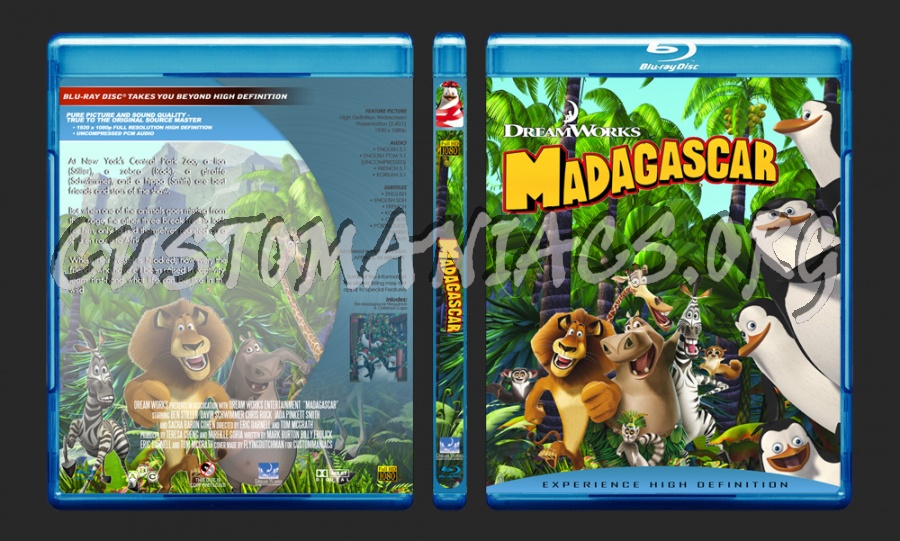 Madagascar blu-ray cover