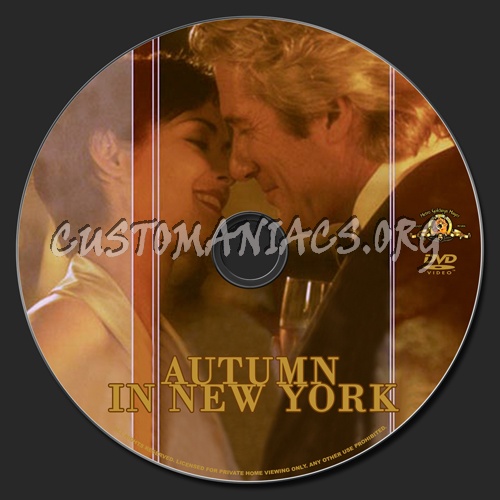 Autumn in New York dvd label