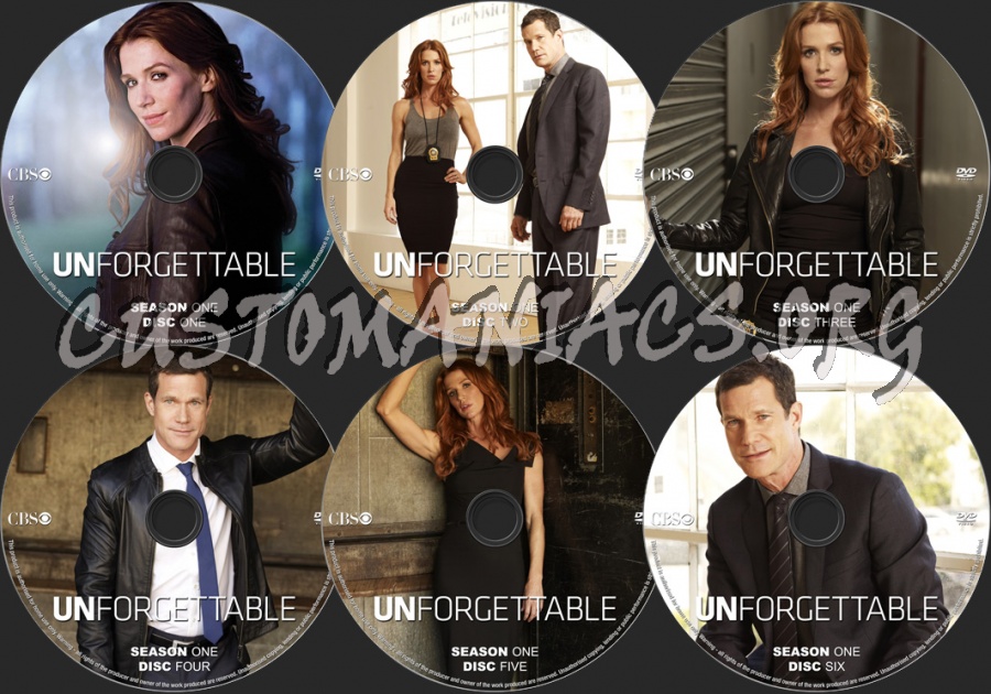 Unforgettable Season 1 dvd label