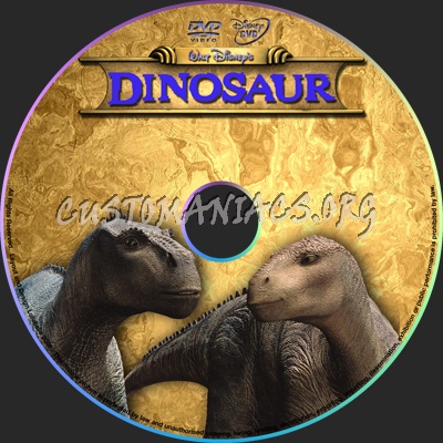 Dinosaur dvd label