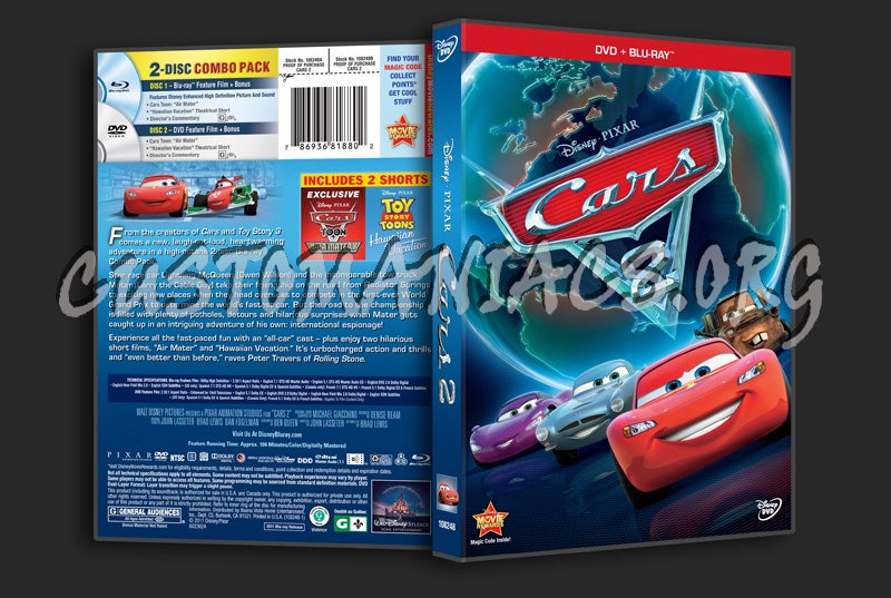 Cars 2 dvd cover