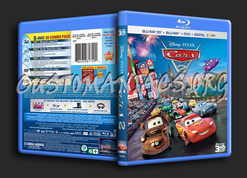 Cars 2 blu-ray cover