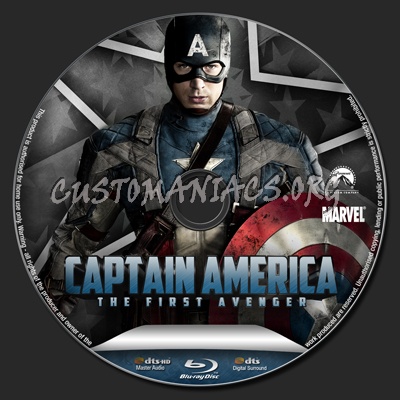 Captain America: The First Avenger blu-ray label