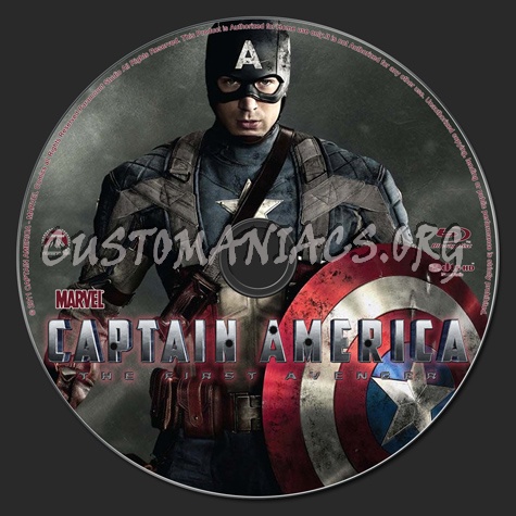 Captain America: The First Avenger blu-ray label