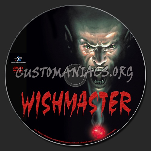 Wishmaster dvd label