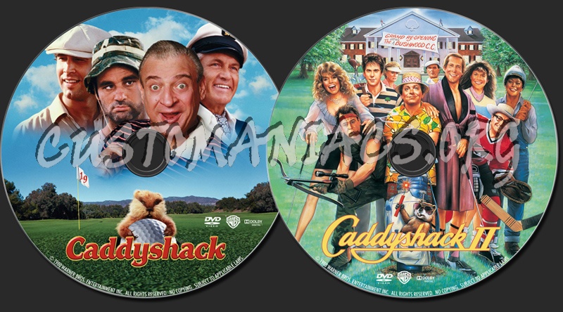 Caddyshack 1&2 dvd label