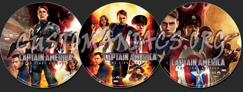 Captain America: The First Avenger blu-ray label