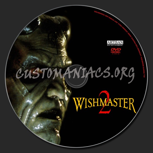 Wishmaster 2 dvd label