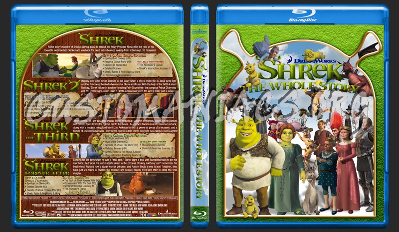 Shrek - The Whole Story blu-ray cover