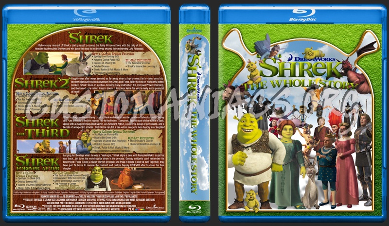 Shrek - The Whole Story blu-ray cover