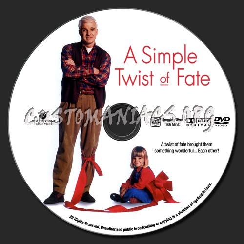 A Simple Twist Of Fate dvd label