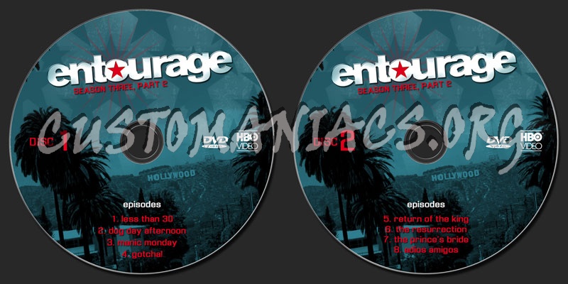 Entourage S3 pt. 2 dvd label