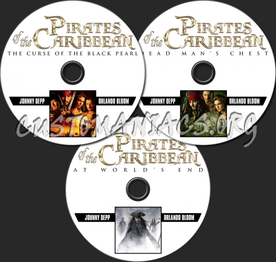 Pirates Of The Caribbean dvd label