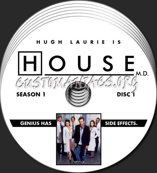 House M.D. - Season 1 dvd label
