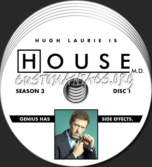 House M.D. - Season 3 dvd label
