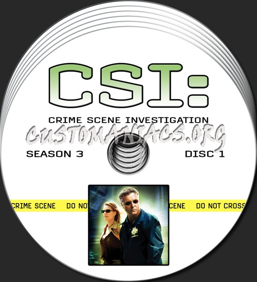 CSI - Las Vegas - Season 3 dvd label