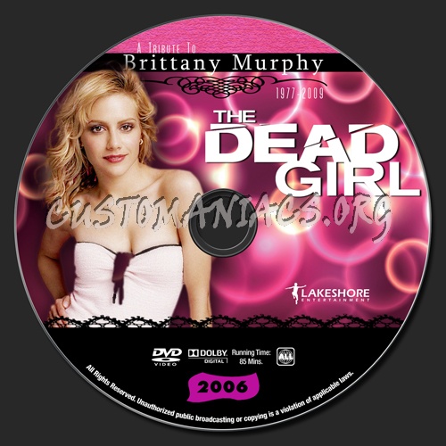 Brittany Murphy - The Dead Girl dvd label