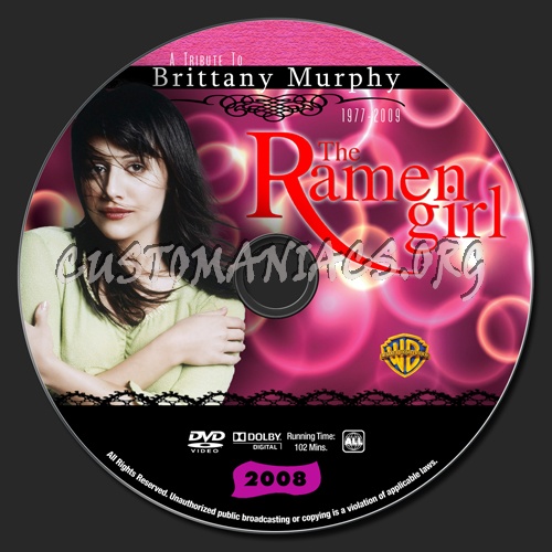 Brittany Murphy - The Ramen Girl dvd label