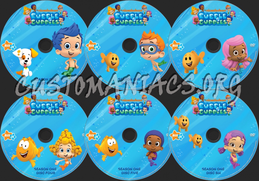 Bubble Guppies Season 1 dvd label