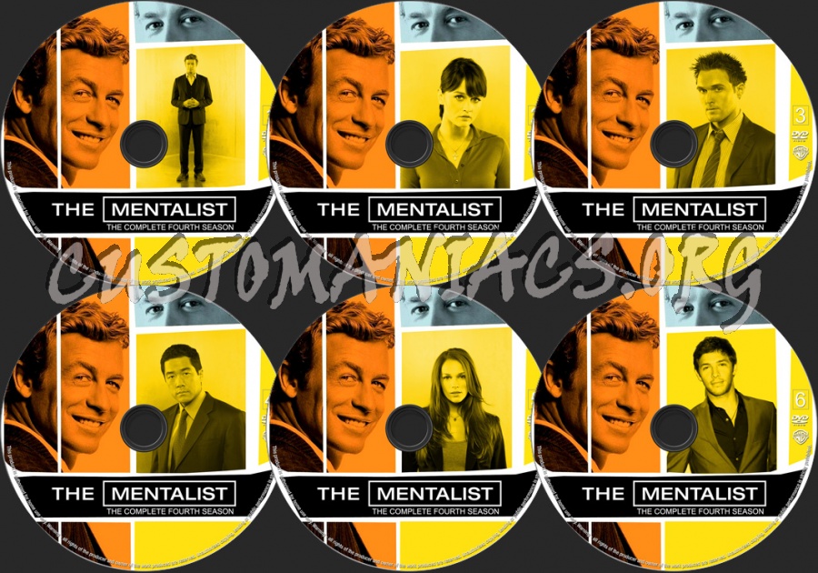 The Mentalist Season 4 dvd label