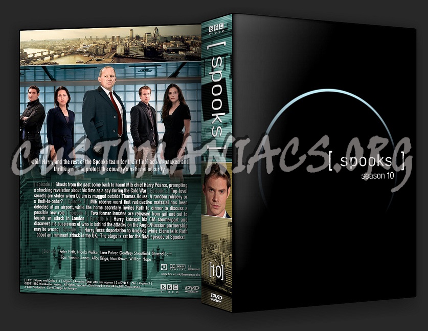 Spooks Series 7, 8, 9 & 10 dvd cover