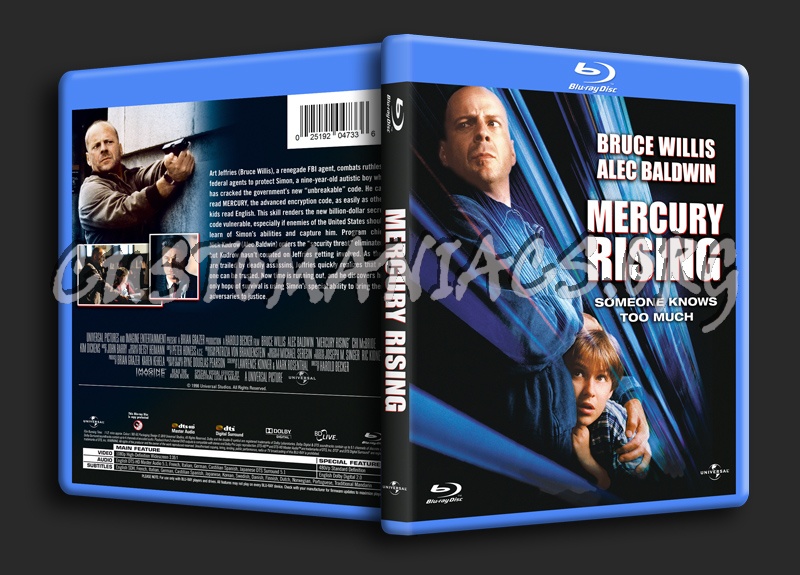 Mercury Rising blu-ray cover