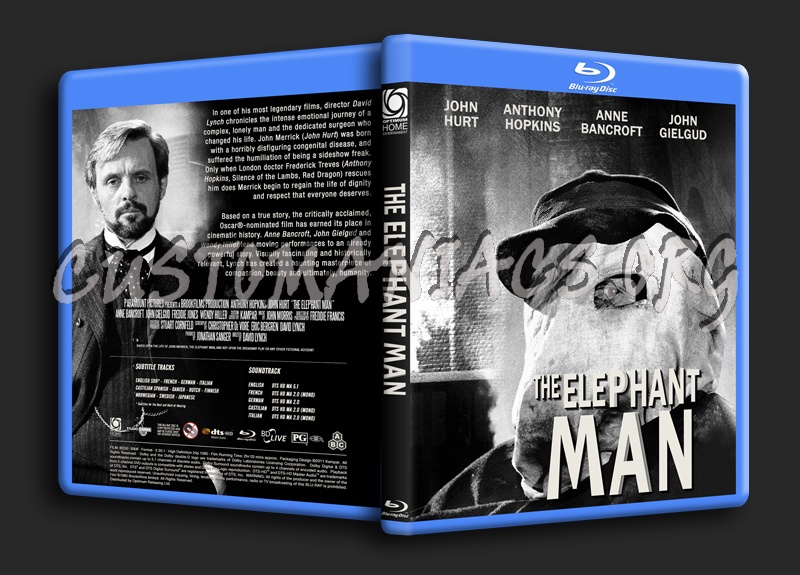 The Elephant Man blu-ray cover