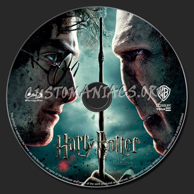 Harry Potter and the Deathly Hallows Part 2 blu-ray label