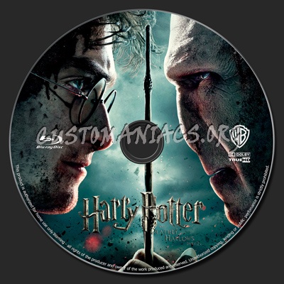Harry Potter and the Deathly Hallows Part 2 blu-ray label