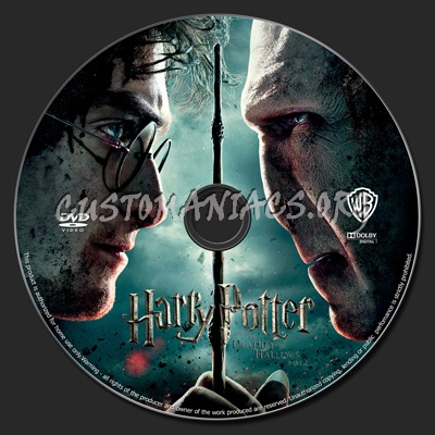 Harry Potter and the Deathly Hallows Part 2 dvd label
