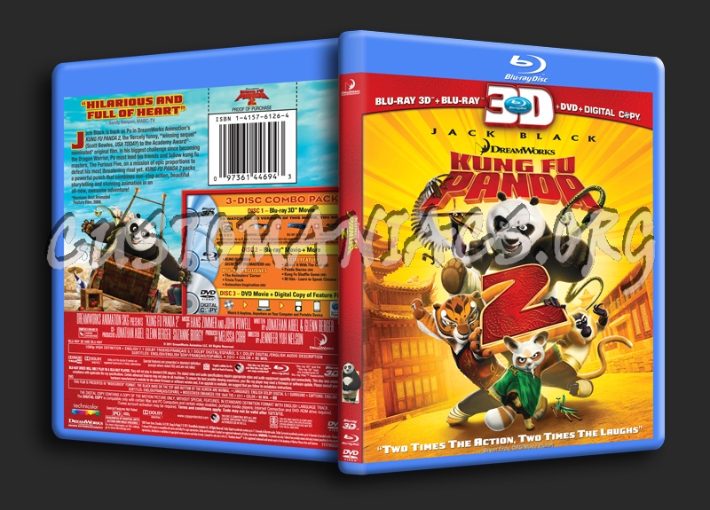 Kung Fu Panda 2 3D blu-ray cover