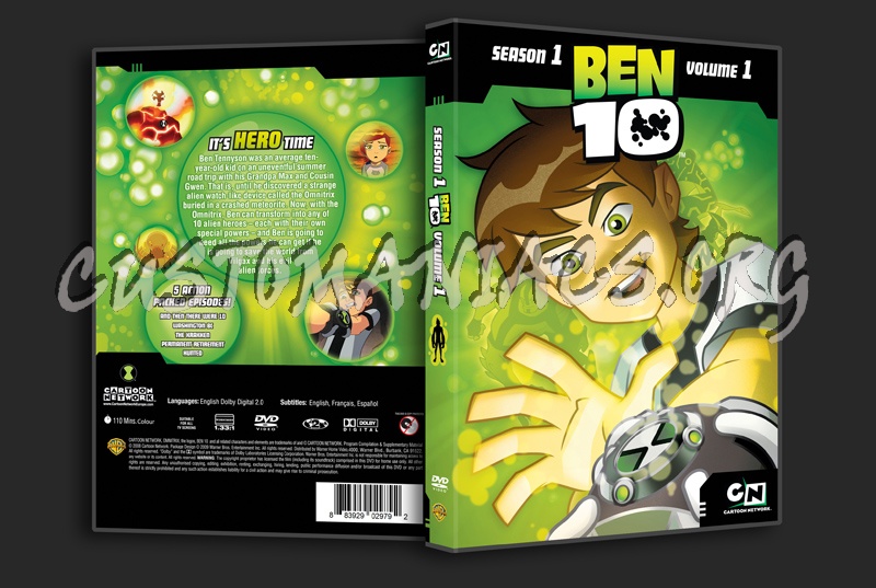 Ben 10 Season 1 Volume 1 dvd cover
