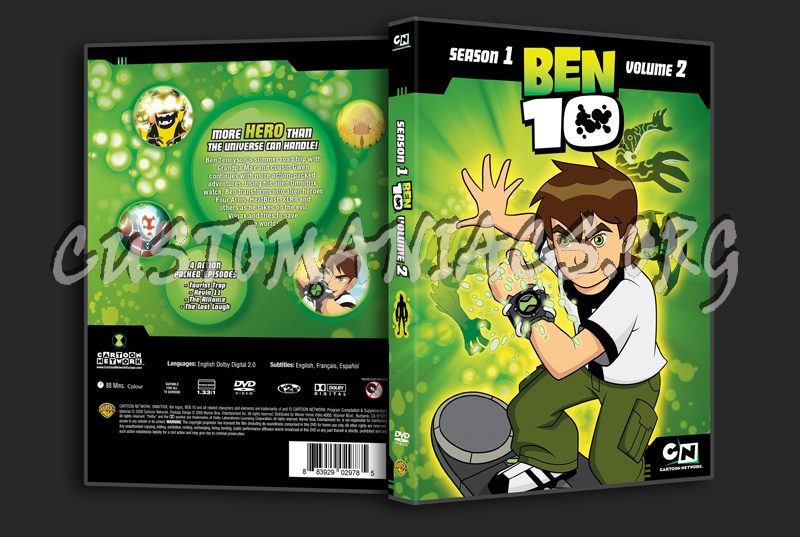 Ben 10 Season 1 Volume 2 dvd cover