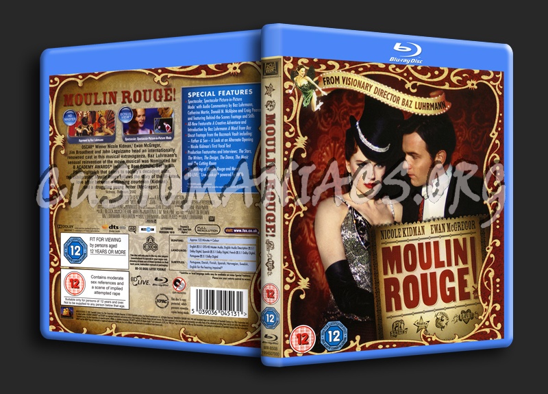 Moulin Rouge blu-ray cover