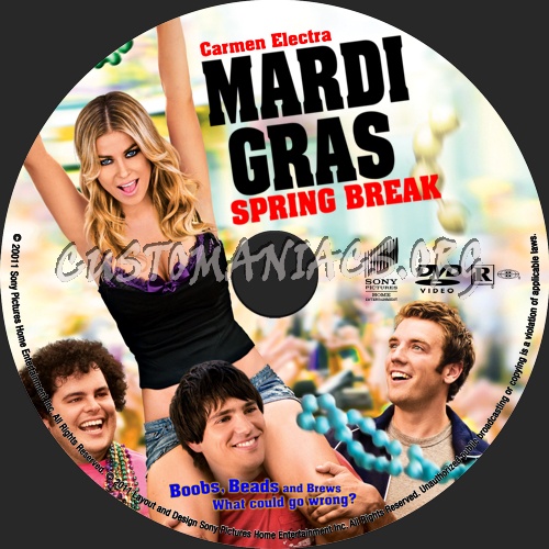 Mardi Gras: Spring Break (2011) dvd label