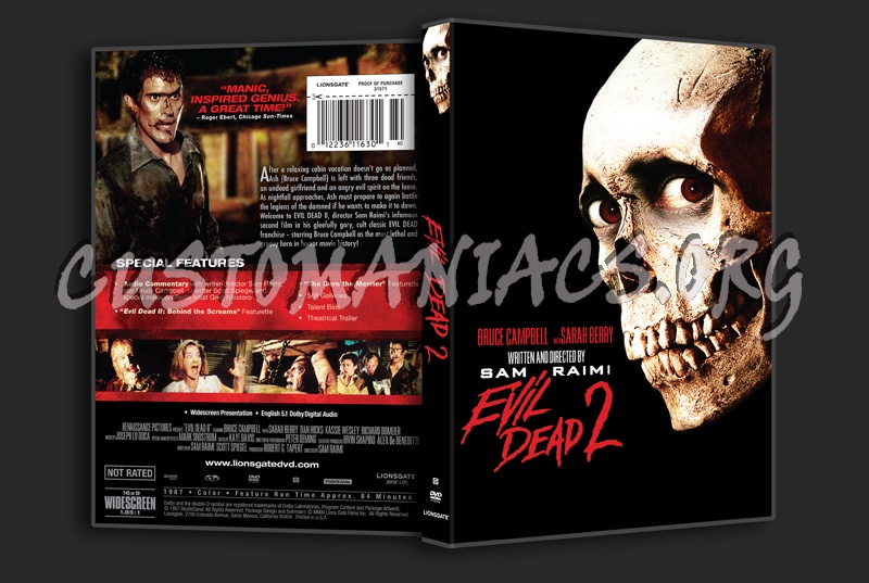 Evil Dead 2 dvd cover