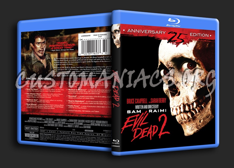 Evil Dead 2 blu-ray cover