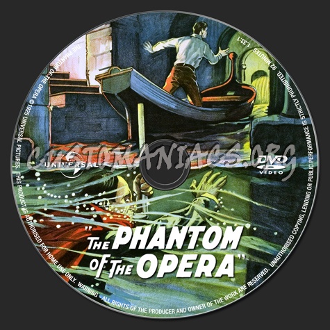The Phantom of the Opera (1925) dvd label