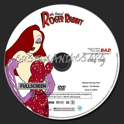 Who Framed Roger Rabbit dvd label