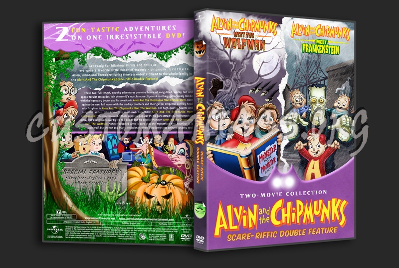 Alvin And The Chipmunks Scare-riffic Double Feature dvd cover