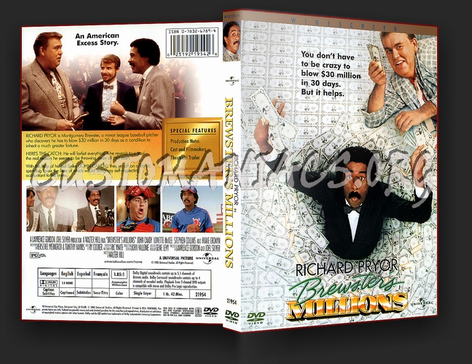 Brewster's Millions dvd cover