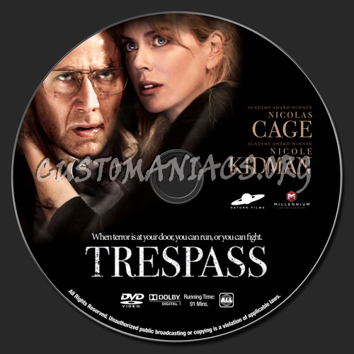 Trespass dvd label