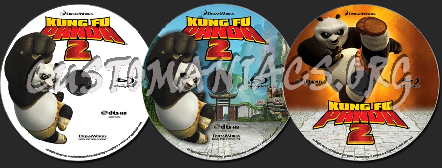 Kung Fu Panda 2 blu-ray label