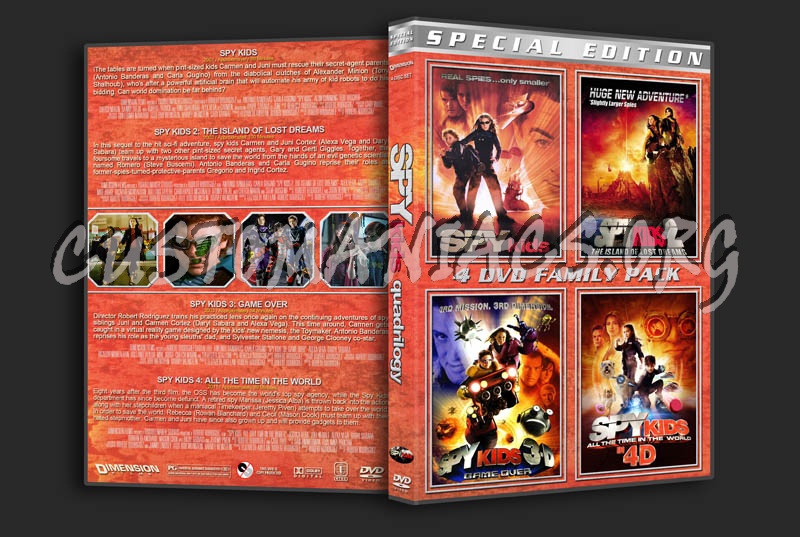 Spy Kids Quadrilogy dvd cover