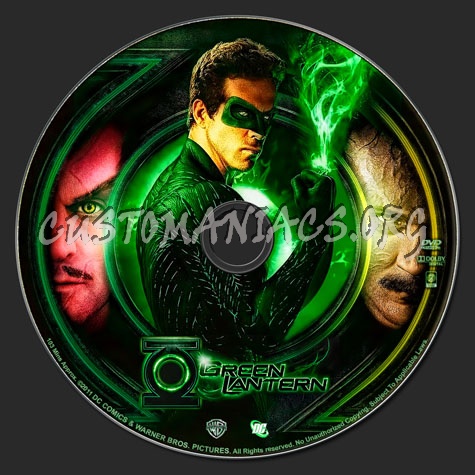 Green Lantern dvd label