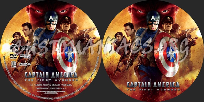 Captain America dvd label